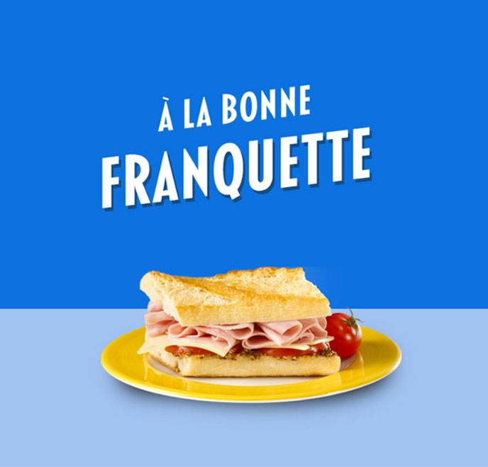 Sandwich avec jambon Tour Eiffel